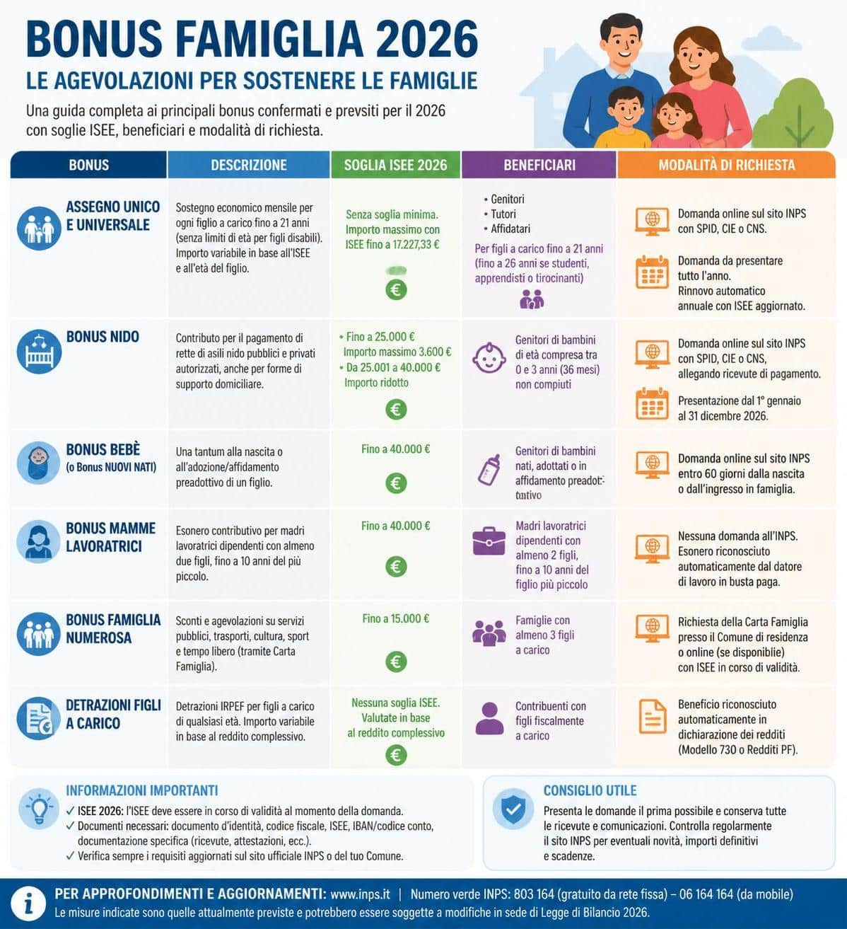 scopri come funziona il nuovo bonus famiglia 2026, quali sono i requisiti e chi pu&ograve; richiederlo per ottenere il massimo vantaggio.