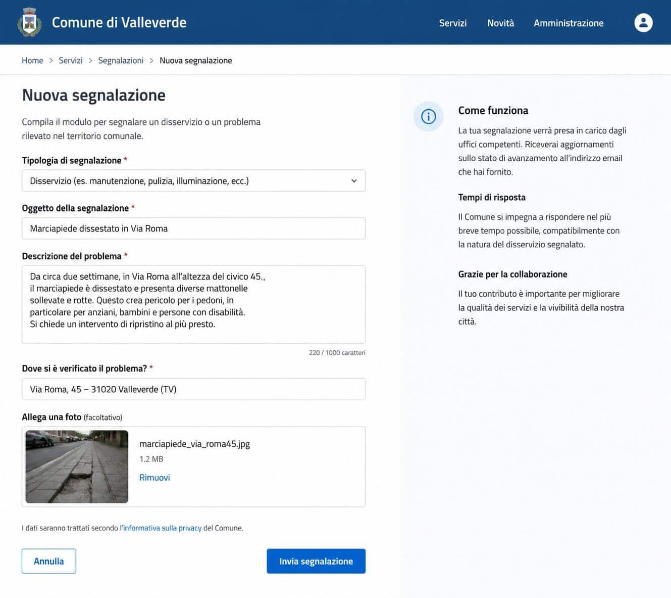 scopri come segnalare facilmente un disservizio pubblico al tuo comune, con istruzioni pratiche per migliorare i servizi della tua comunit&agrave;.