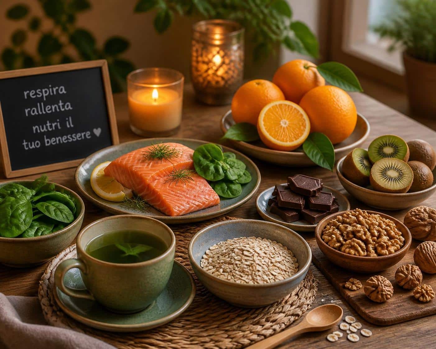 scopri quali alimenti aiutano davvero a ridurre lo stress e migliora il tuo benessere con una dieta equilibrata e naturale.
