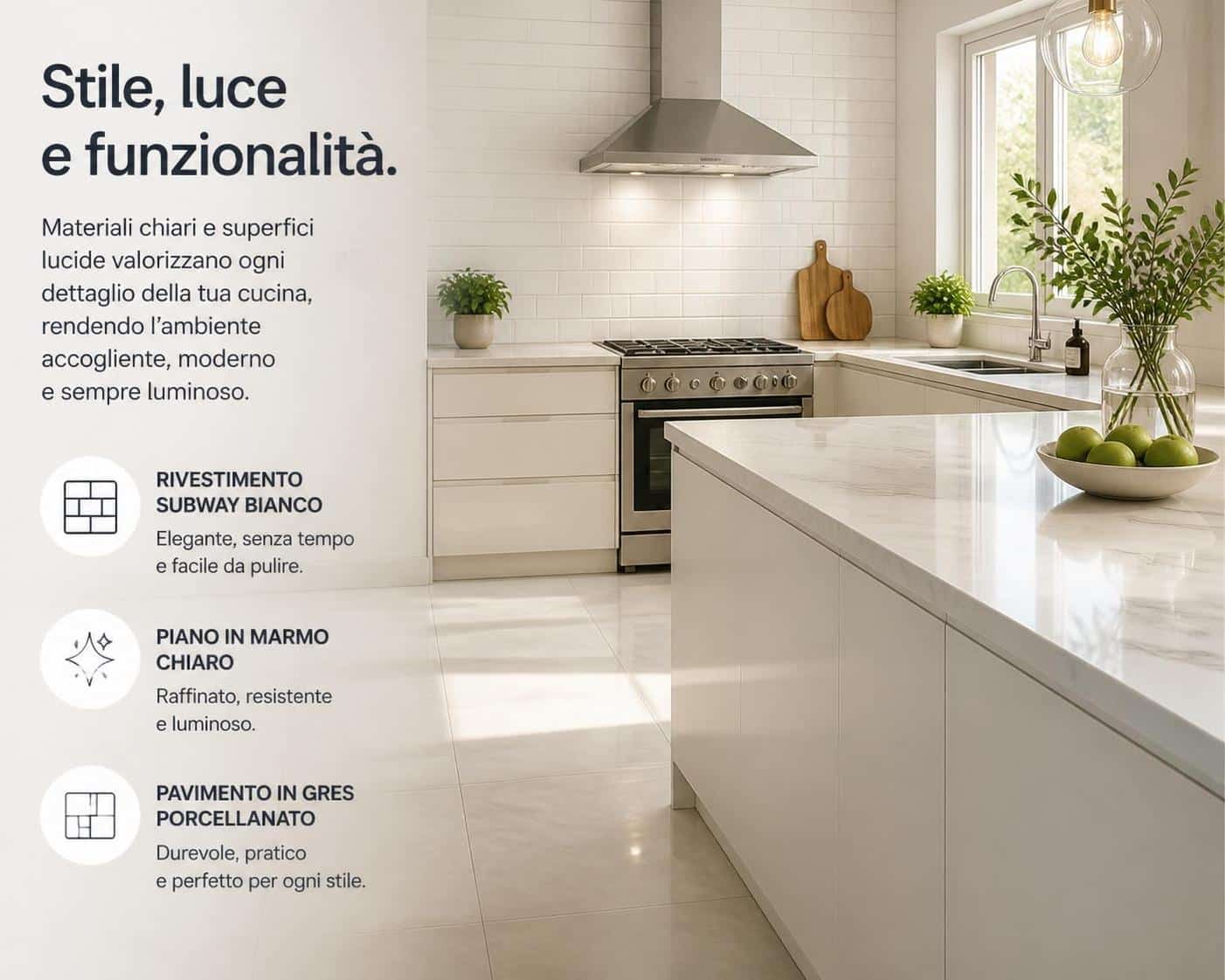 scopri come scegliere le piastrelle perfette per una cucina pratica e bella, combinando funzionalit&agrave; e stile per un ambiente accogliente e moderno.
