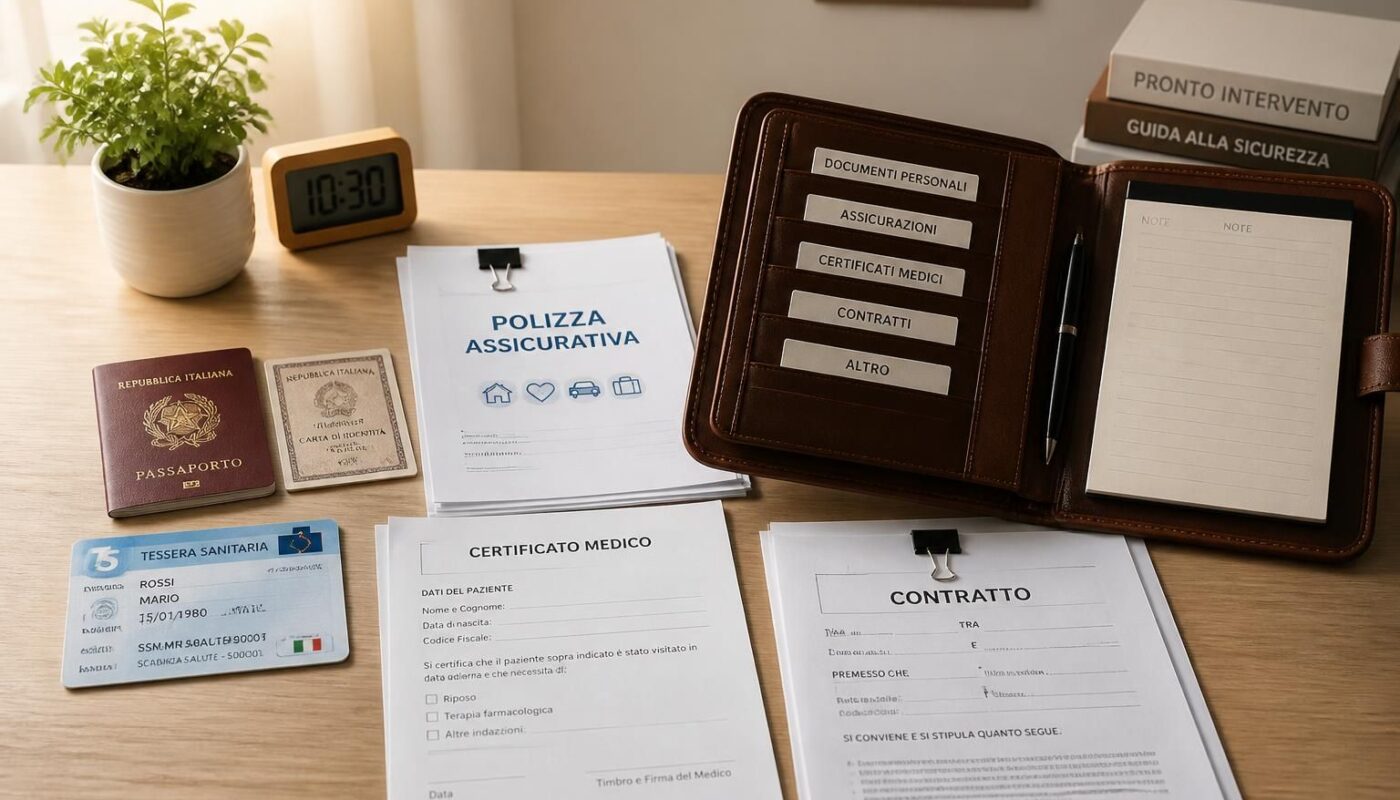 scopri quali documenti è essenziale avere sempre a portata di mano in caso di emergenza per agire rapidamente e con sicurezza.