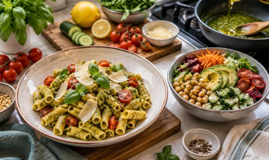 Quali ricette vegetariane sono saporite e veloci