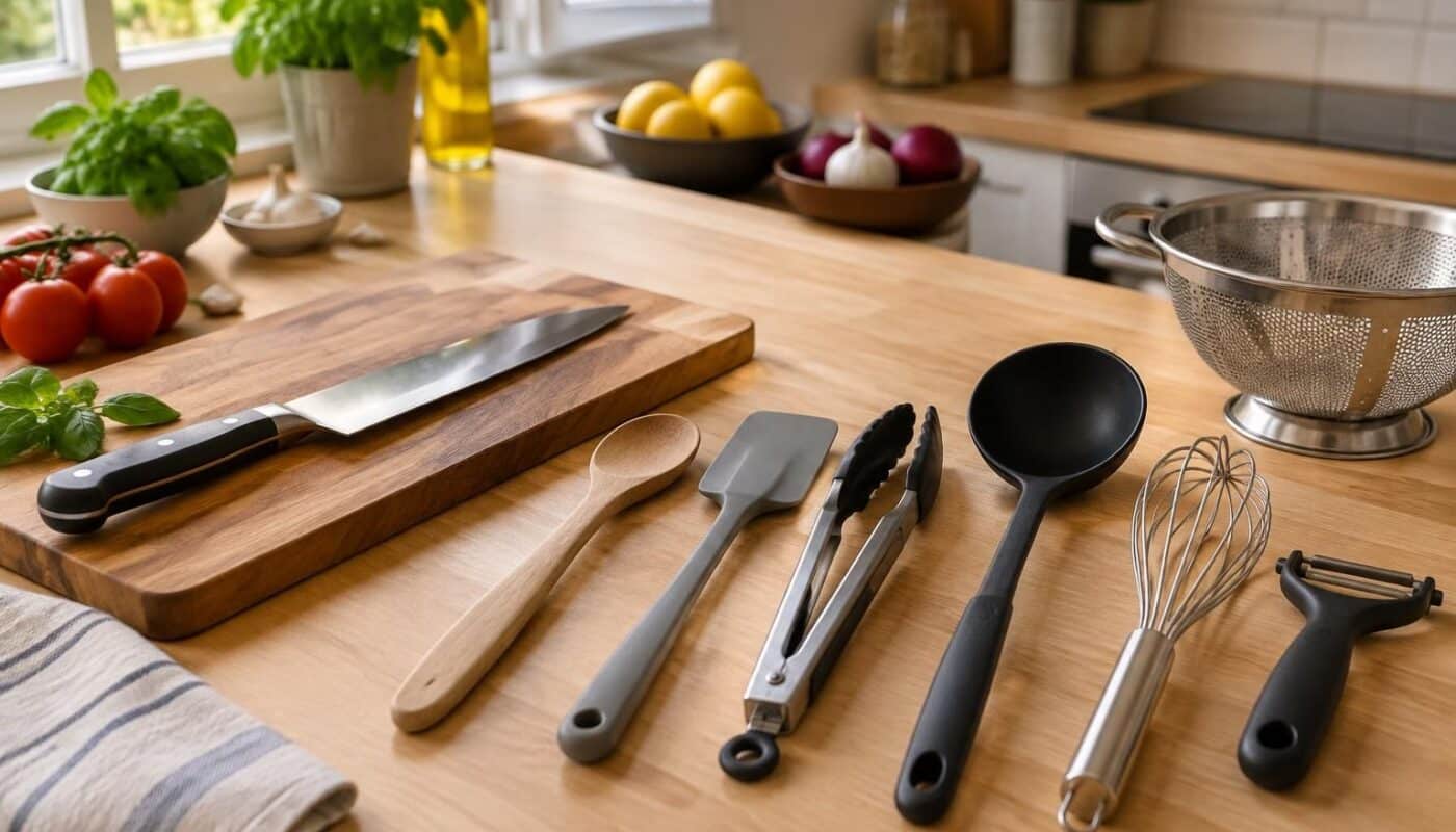 scopri quali utensili da cucina sono davvero indispensabili per preparare ogni ricetta con praticità, senza riempire i cassetti di accessori inutili.
